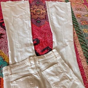White bell bottom jeans